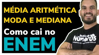 Média Moda e Mediana no ENEM  Questões Resolvidas [upl. by Arde421]