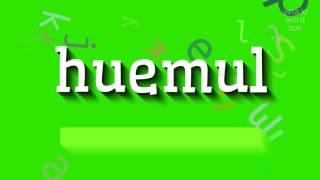 HUEMUL  HOW TO PRONOUNCE HUEMUL huemul [upl. by Dlorag]