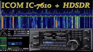 ICOM IC7610 CON HDSDR SU PC WINDOWS installazione e prova [upl. by Yerffej241]