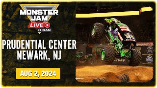 Monster Jam Newark NJ  1 Full Event  August 2 2024  Monster Jam Arena Series [upl. by Sarchet813]