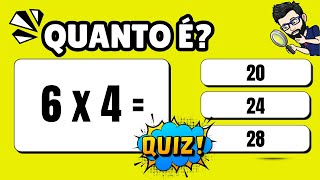 ⭐ QUIZ DA TABUADA DE MULTIPLICAÇÃO 40 PERGUNTAS VC CONSEGUE [upl. by Benia]