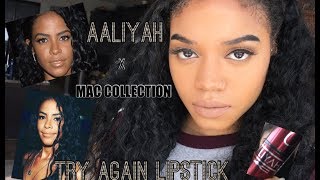 AALIYAH x MAC Collection  Try Again Lipstick [upl. by Omarr]