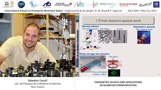 2044 Parametric devices amp applications in quantum communication [upl. by Obola]