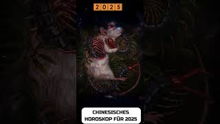 Ratte Chinesisches Horoskop für 2025 [upl. by Aelahc]