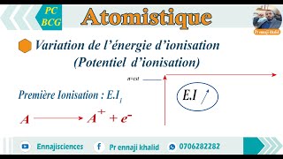 Variation de lénergie dionisation dans le tableau périodique [upl. by Hazaki]