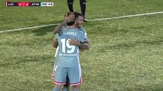 Julian Alvarez Goal UE Vic vs Atletico Madrid 02 All Goals and Extended Highlights [upl. by Ridglee]