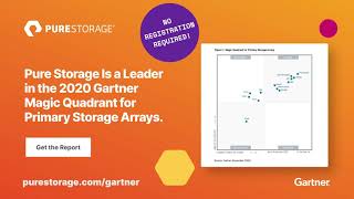 Pure Storage  2020 Gartner Magic Quadrant [upl. by Atirma57]