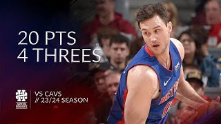 Danilo Gallinari 20 pts 4 threes vs Cavs 2324 season [upl. by Zetrauq]