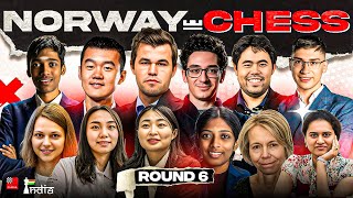 Norway Chess 2024 Round 7  ft Carlsen vs Nakamura Pragg vs Ding Liren Vaishali vs Humpy [upl. by Ariday395]