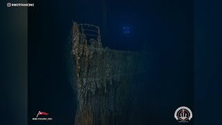 New Titanic images show iconic railing lost bronze statue [upl. by Iblok]