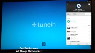 Demo TuneIn Radio on Chromecast [upl. by Ecnav]