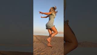 Sand makes this really tricky 😳😅 dance shuffle [upl. by Grunberg]