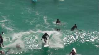 Waikiki Surfers Panasonic V700 ワイキキ サーフィン Tokyo IRL on Twitch AlohaSteve808 [upl. by Karlens436]