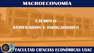 MACROECONOMÍA  EJEMPLO AGREGADOS E INDICADORES MONETARIOS  ECONÓMICAS USAC [upl. by Vitale]