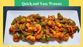 Masala Prawns Recipe Prawns Capsicum Masala Shrimp Fry Prawn Recipe Prawns Masala Dry [upl. by Aihtela]