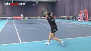 Tennis Backhand Double Handed Technique Right Handed [upl. by Ibmat11]