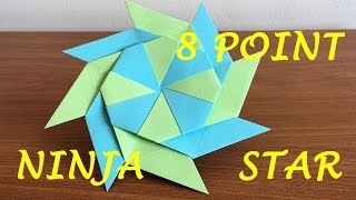 How To Make a Transforming Ninja Star 8Pointed [upl. by Dina]