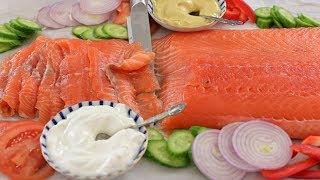 Cured Salmon Recipe  How to Make Gravlax [upl. by Orelia978]