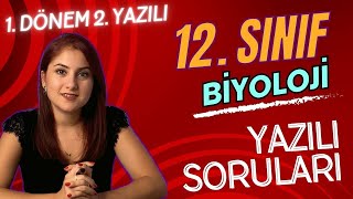 GÜNCEL 12 SINIF BİYOLOJİ 1 DÖNEM 2 YAZILIYA HAZIRLIK  PDF [upl. by Ahsinom]