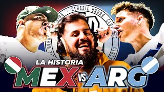 ARGENTINA vs MÉXICO  REACCION al HUMOR del FREESTYLE [upl. by Alaric]