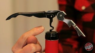 The Trick to Opening A Bottle Of Wine With A Waiters Corkscrew [upl. by Champagne492]