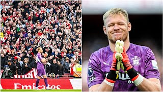 💔 Aaron Ramsdale IN TEARS at the Emirates and received a STANDING OVATION [upl. by Claudetta419]