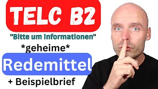 Mit diesen REDEMITTELN bestehst du die TELC B2 Prüfung  Bitte um Informationen [upl. by Stiles601]