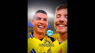 When mr beast Ronaldo 😍⚡🥶 ronaldo messi football mrbeast edit alnassr viralvideo shorts cr7 [upl. by Docia673]