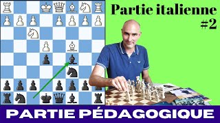 Ouverture italienne 2  Partie déchecs pédagogique [upl. by Ettolrahs]