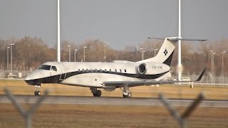 Jet Story Embraer Legacy 600 SPFMG arrival at Munich Airport Landung Flughafen München [upl. by Drandell]