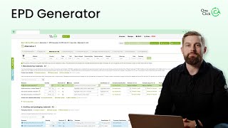 EPD Generator — Create industrywide ISO amp ENcompliant EPDs  One Click LCA [upl. by Heyes55]