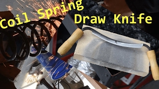 Draw Knife Forged from a Coil Spring Blacksmithing Ep 1 [upl. by Dlonyar982]