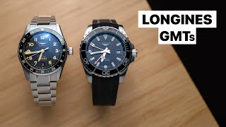 Longines GMT Faceoff Spirit Zulu Time 39mm vs Hydroconquest GMT [upl. by Main]