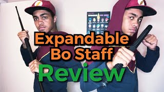 Retractable Self Defense Bo Staff Review  Weapon Logs [upl. by Ocsicnarf661]