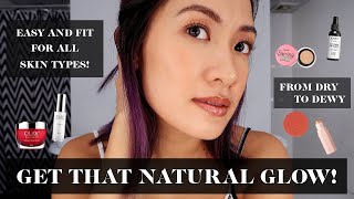 Glowy  Dewy Look Morning Skincare and Makeup Tutorial  Laureen Uy [upl. by Meredi]