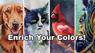 Advanced watercolor Technique  Underpainting Tips [upl. by Annaiuq]