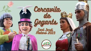 Cercavila de Gegants  Sant Jordi Mataró 2023 [upl. by Elaine694]