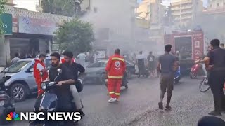 New reports of explosions in Lebanon one day after pager attacks [upl. by Sisto969]