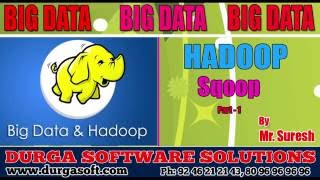 BIG Data  Hadoop  Sqoop Part  1 by Suresh [upl. by Leifer226]