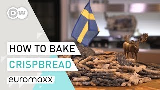 Baking Bread  Crispbread Recipe from Sweden  Baking tutorial  Knäckebröd [upl. by Gabbi]