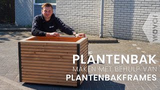 Plantenbak maken met behulp van plantenbakframes  Frame voor plantenbak [upl. by Yrmac765]