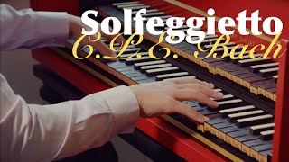 Solfeggietto on Harpsichord  CPE BACH [upl. by Ahseenat]