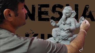 Ecofriendly German coach Ganesha idol making clay modeling BELVALKARARTSTUDIO balmurti balganesh [upl. by Htrag]