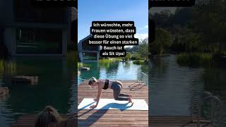 Die perfekte Übung für einen starken Bauch und Rücken 🔥 yogapractice coreworkout [upl. by Jakoba]