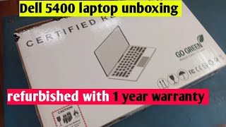 Dell 5400 laptop refurbished laptop unboxing  refurbished laptop full review [upl. by Aratahs]