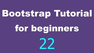 Bootstrap Tutorial for Beginners  22  Collapse navbar [upl. by Tavish730]