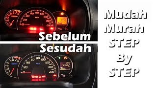 Modfikasi GANTI Warna LED Speedometer Mobil  Odometer Mobil AYLA Menjadi Putih  2019 [upl. by Eardna104]