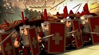 Minecraft  Good vs Evil  ROME FORT DEFENSE Gallic Wars Rome vs Gaul [upl. by Duval]