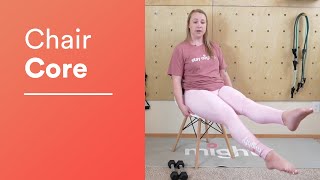 Best Chair Exercises for Abs  Low Impact Beginner Friendly Belly Fat Burner [upl. by Docilu]