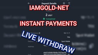 IAMGOLDNET  THR WORLDS MOST STABLE INVESTMENT INCOME PLATFORM IN 2024  DAILY HIGH PROFIT  USDT [upl. by Nahte]